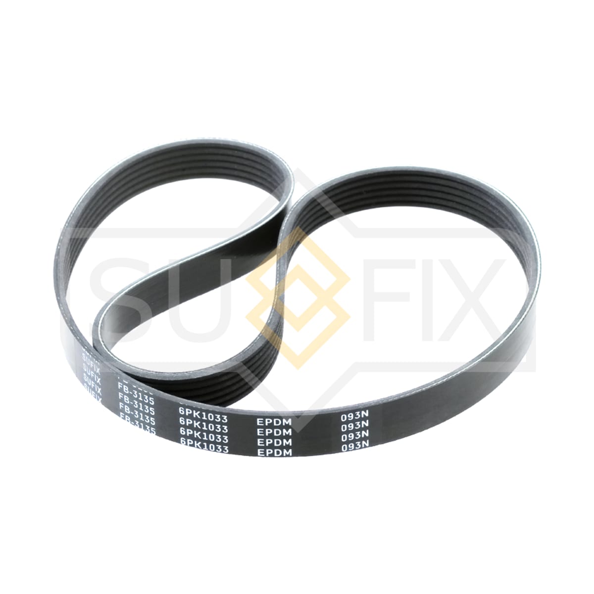 Деталь Ремень поликлиновой 6PK1033 SUFIX
