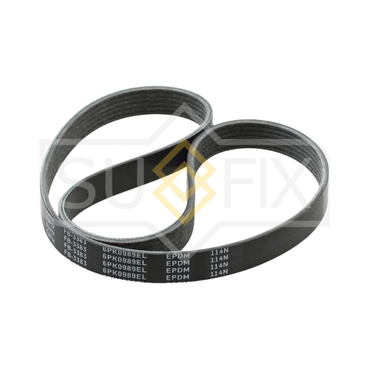 Деталь Ремень эластичный поликлиновой (ELASTIC BELT) 6PK0989EL SUFIX