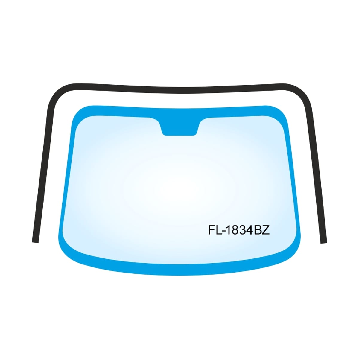 FLEXLINE Молдинг лобового стекла (П-образный) Chevrolet Cruze 09-15 / Daewoo Lacetti 08-11