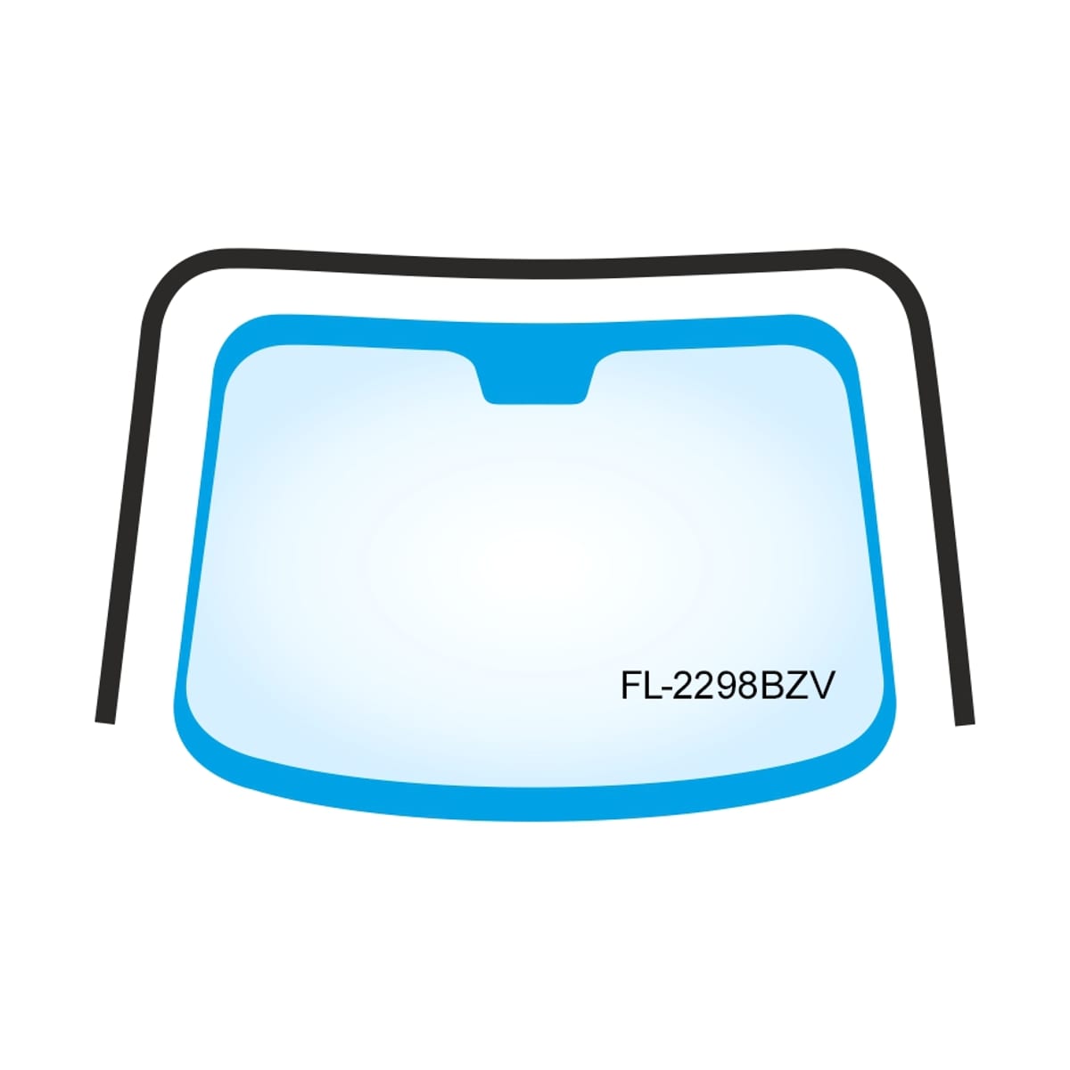 FLEXLINE Молдинг лобового стекла (П-образный) Toyota Corolla (E120) 00-07 / Corolla Fielder 00-06