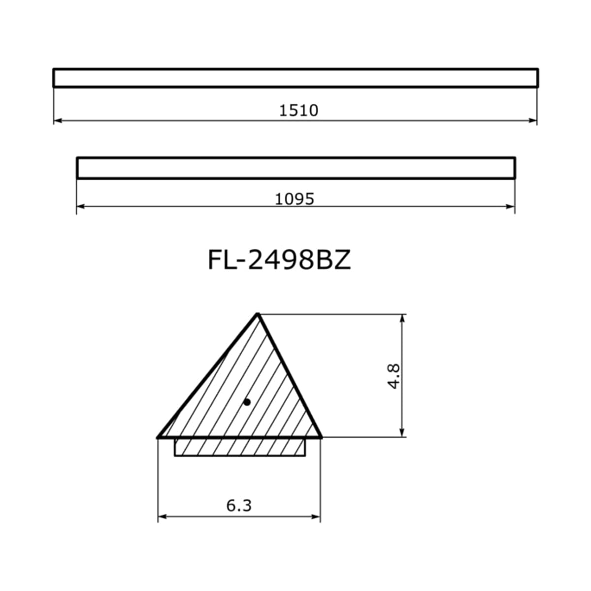 FLEXLINE Молдинг лобового стекла (Сверху) Volkswagen Polo 01-20 FL2498BZ