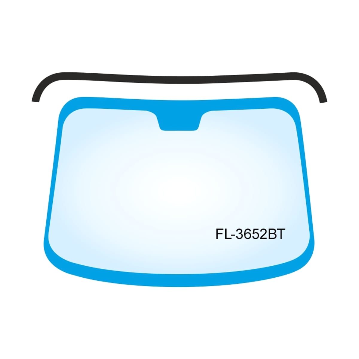 FLEXLINE Молдинг лобового стекла (Сверху) Hyundai Santa Fe 12-19 / Grand Santa Fe 13-18