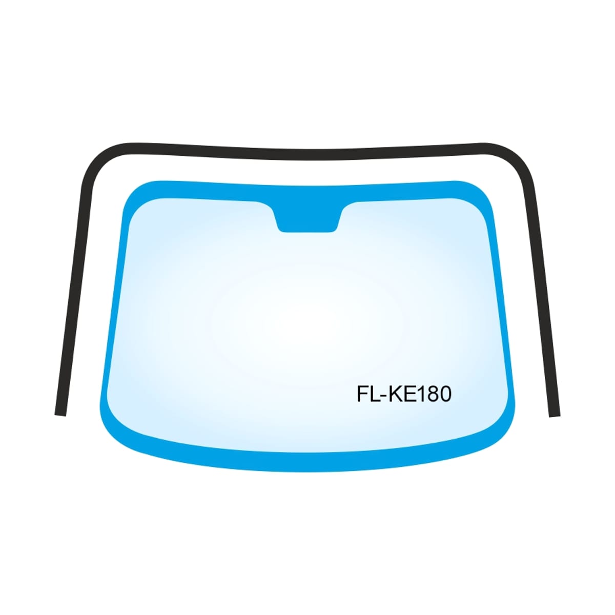 FLEXLINE Молдинг лобового стекла (П-образный) Toyota Corolla (E180) 12-19 / Auris 12-18 FLKE180