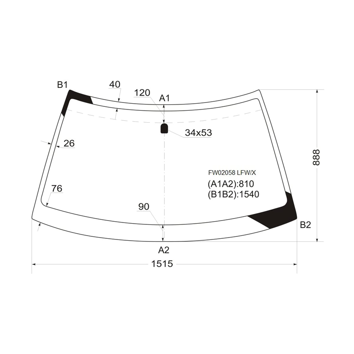 XYG Стекло лобовое SUBARU FORESTER 97-02 FW02058LFW/X