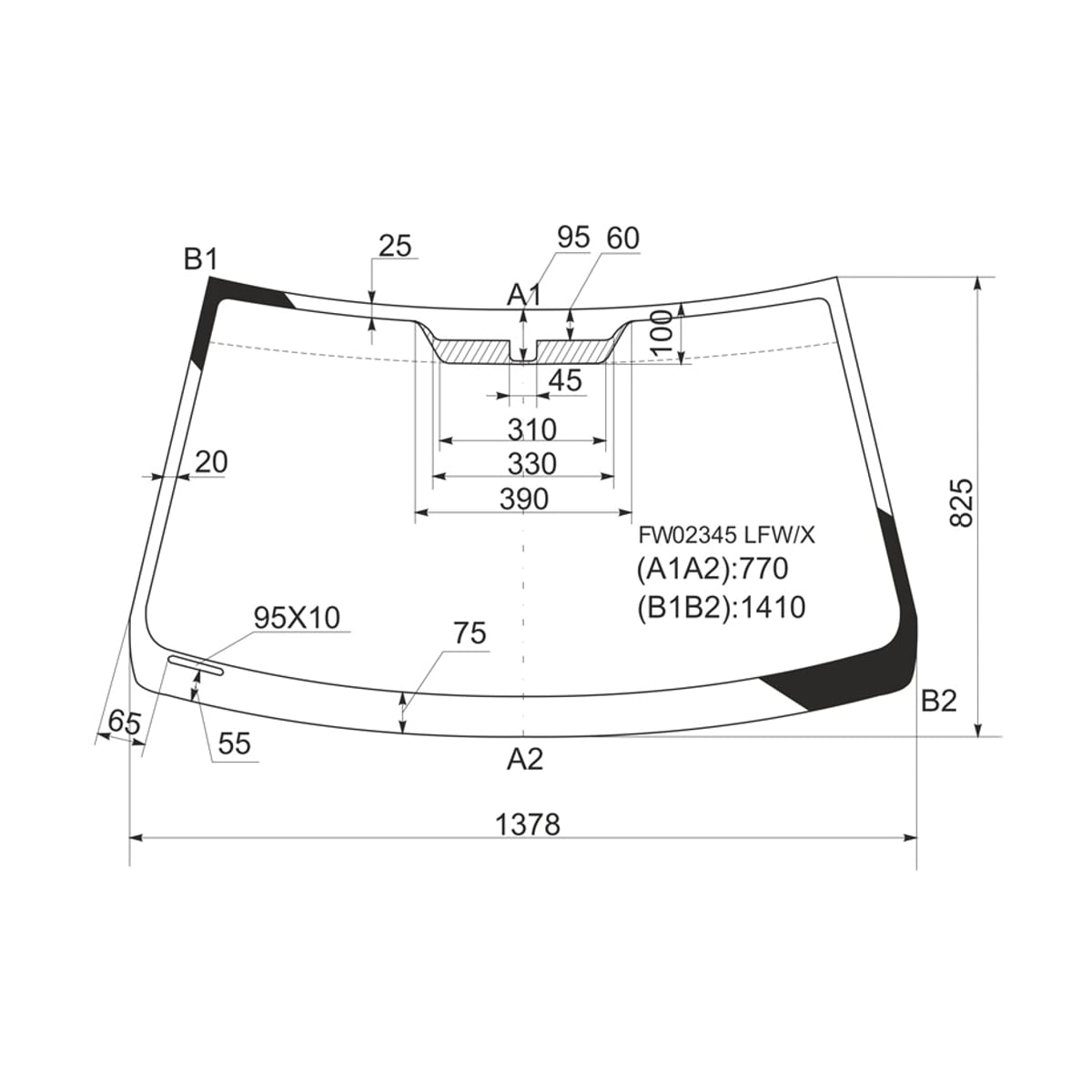 XYG Стекло лобовое Lexus IS 98-05 / Toyota Altezza 98-05