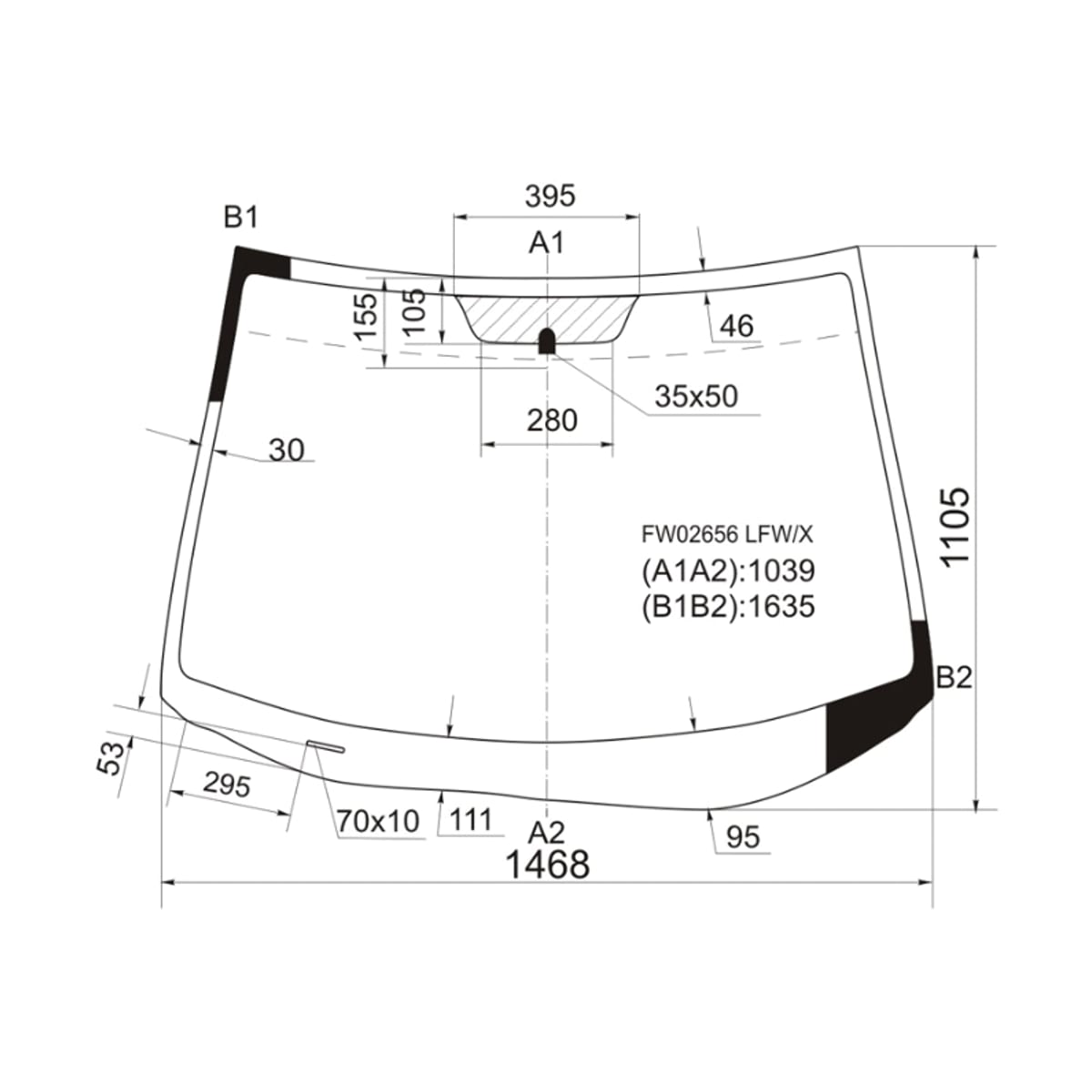 XYG Стекло лобовое MAZDA CX-7 06-12