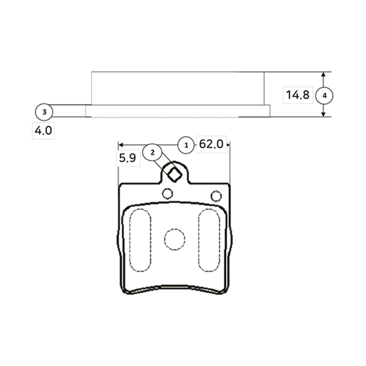 Деталь CKBZ-35 GK0062 Колодки тормозные дисковые CTR