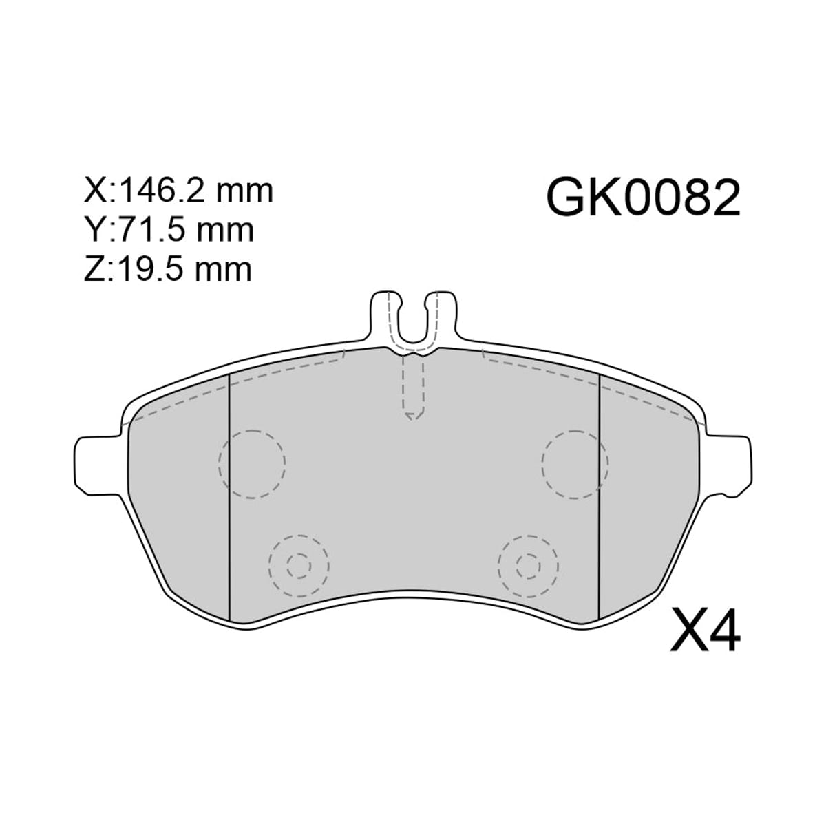 CTR Колодки тормозные дисковые GK0082 (перед)