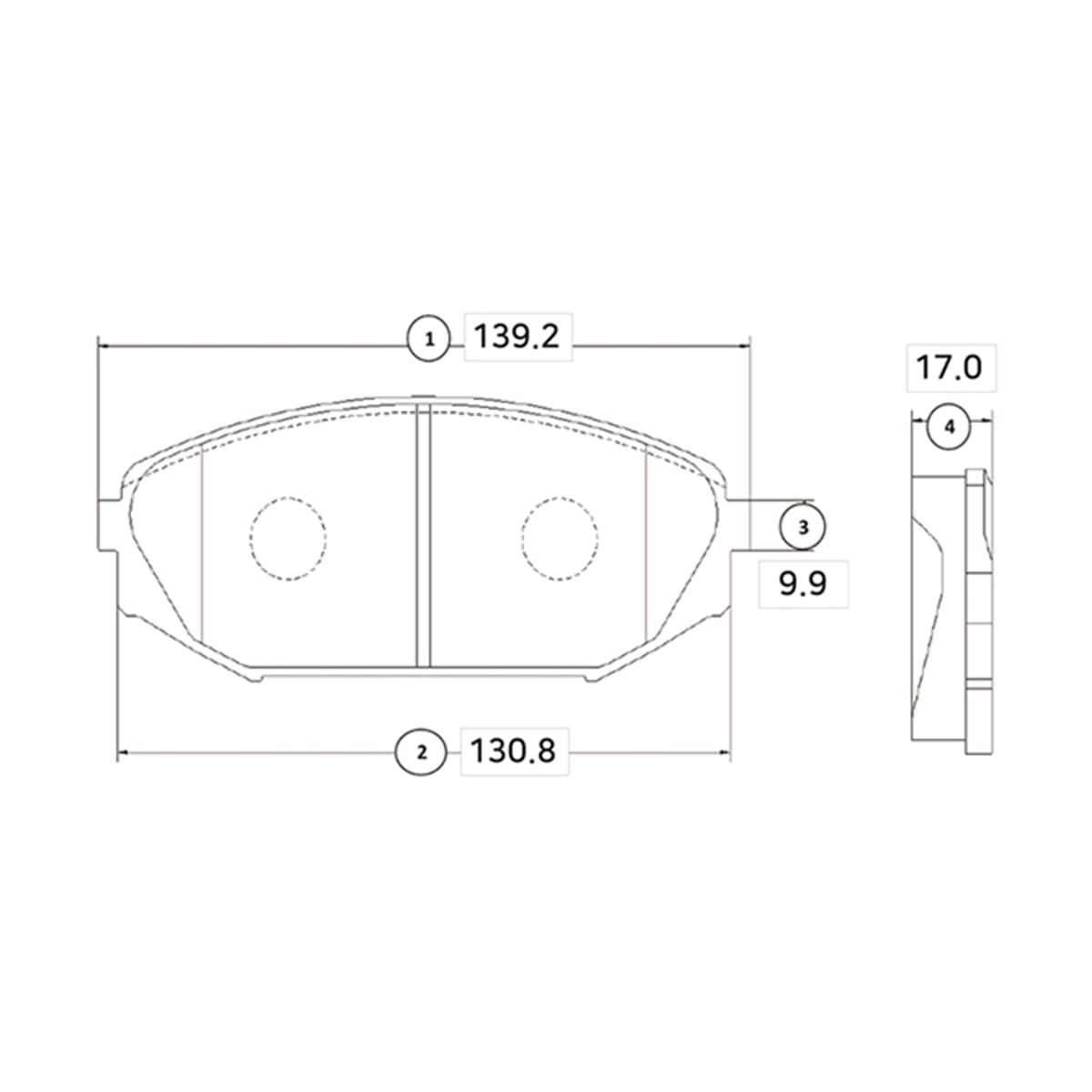 Деталь CKHO-13 GK0330 Колодки тормозные дисковые CTR