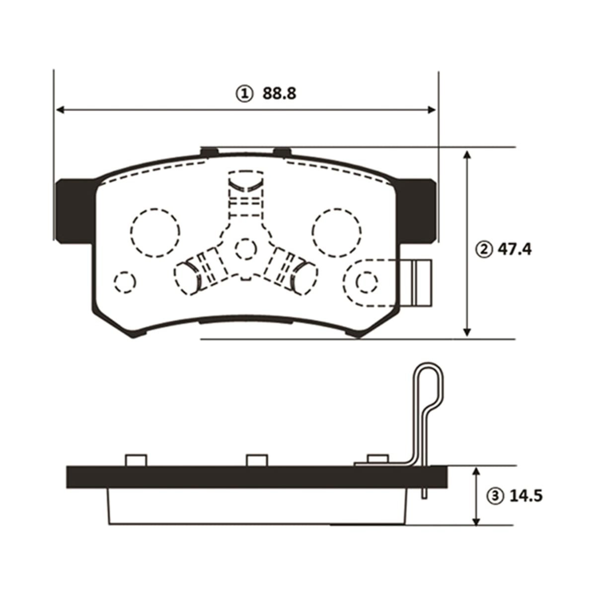 Деталь CKHO-41 GK0358 Колодки тормозные дисковые CTR