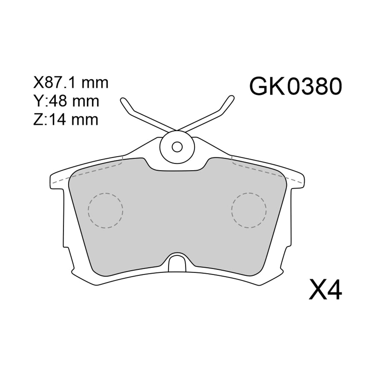 CTR Колодки тормозные дисковые GK0380 (зад)