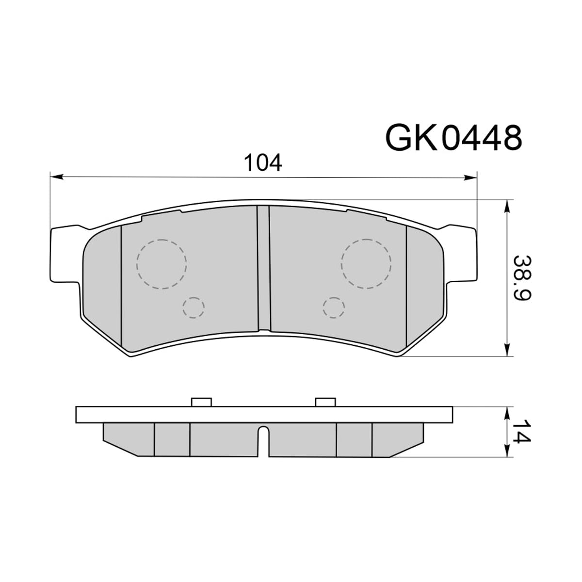 CTR Колодки тормозные дисковые GK0448 (зад)