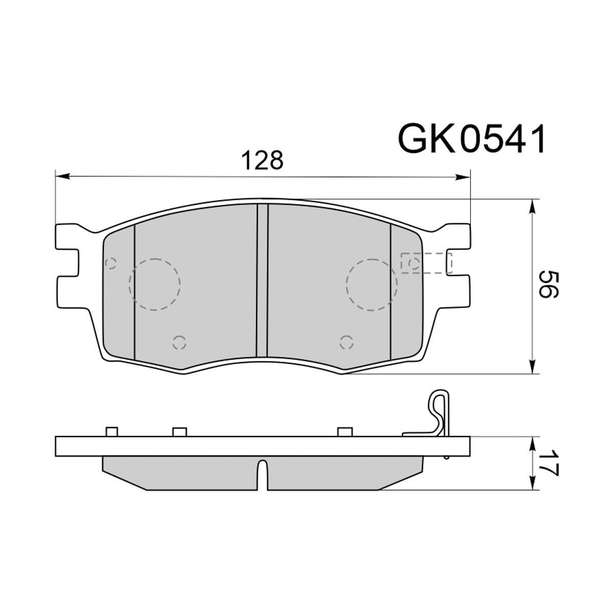 CTR Колодки тормозные дисковые GK0541 (перед)