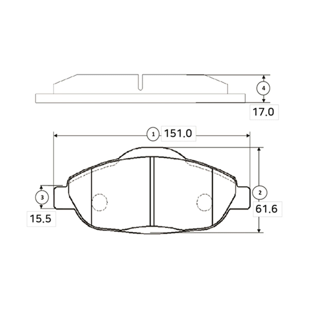 Деталь CKPU-51 GK0908 Колодки тормозные дисковые CTR