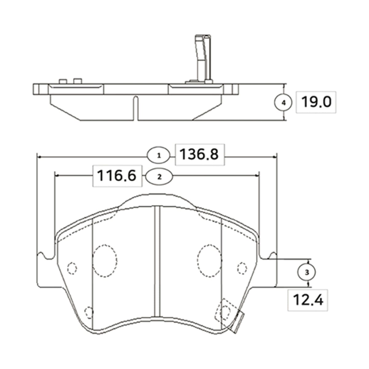Деталь CKT-53 GK1067 Колодки тормозные дисковые CTR