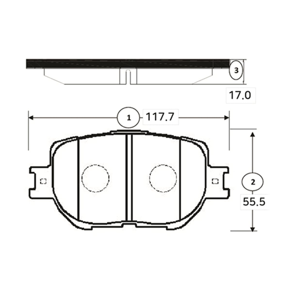 Деталь CKT-147 GK1160 Колодки тормозные дисковые CTR