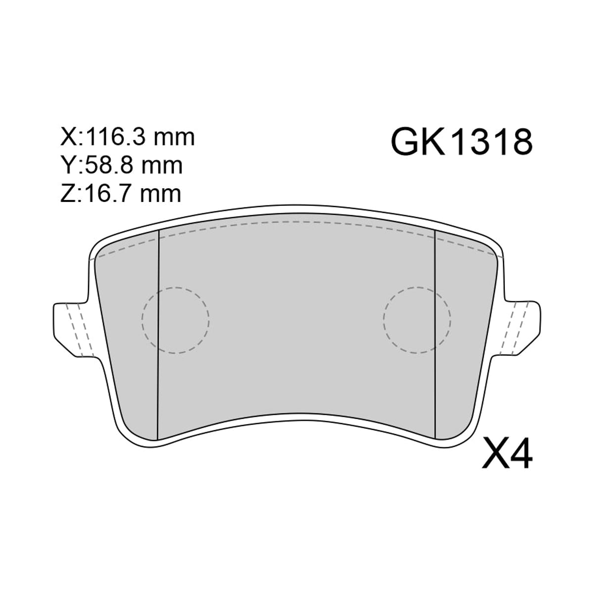 CTR CKVW-91 GK1318 Колодки тормозные дисковые