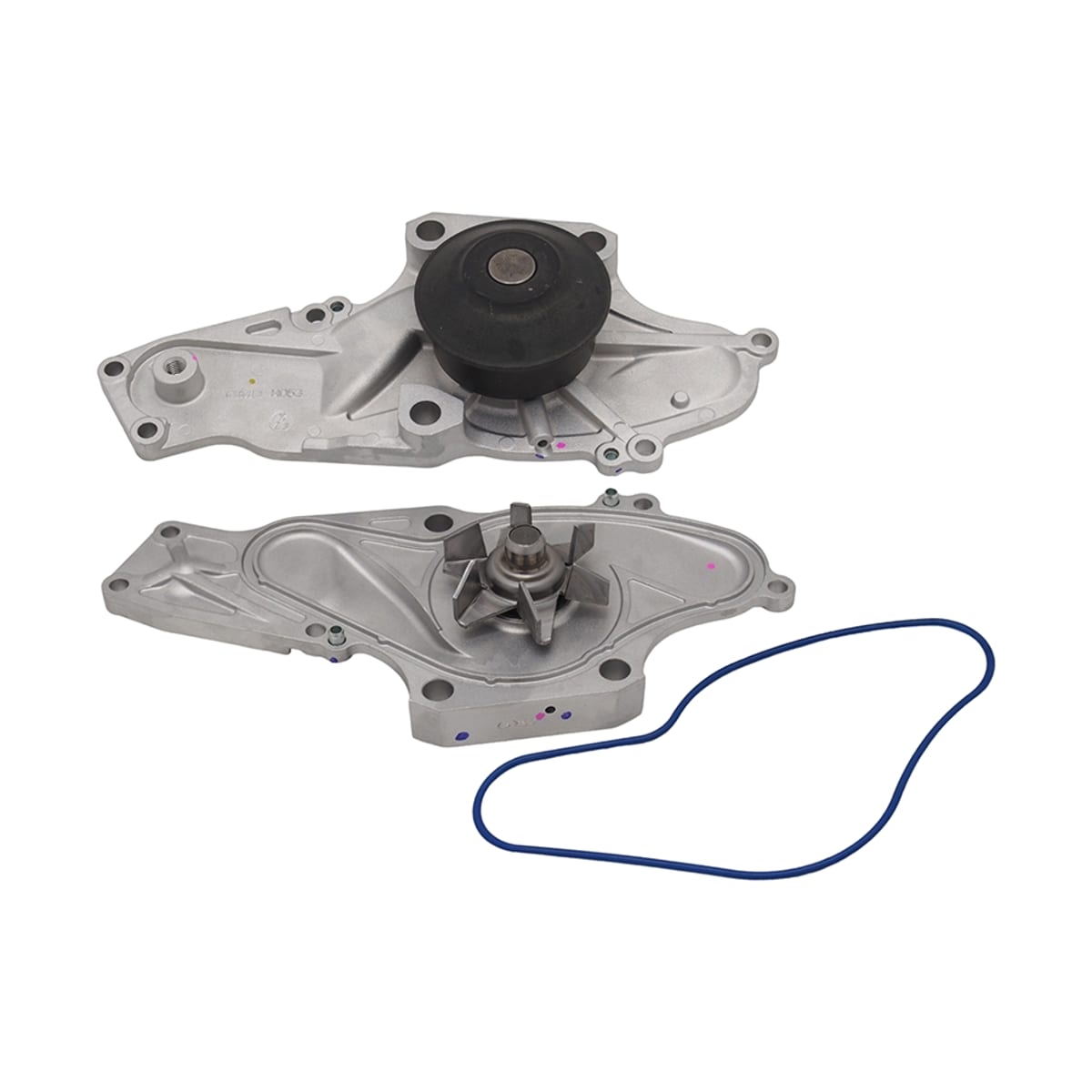 Деталь Насос водяного охлаждения Honda Elysion 04-13 / Inspire 03-12 J30A;J30A4;J35A;J35A4;J35A6;J35A8;J35A9;J35Z2;J35Z4;J37A;J37A2;J37A3;K20A7;K20A8;K24A4;K24A8;K24Z2;R20A3 GMB