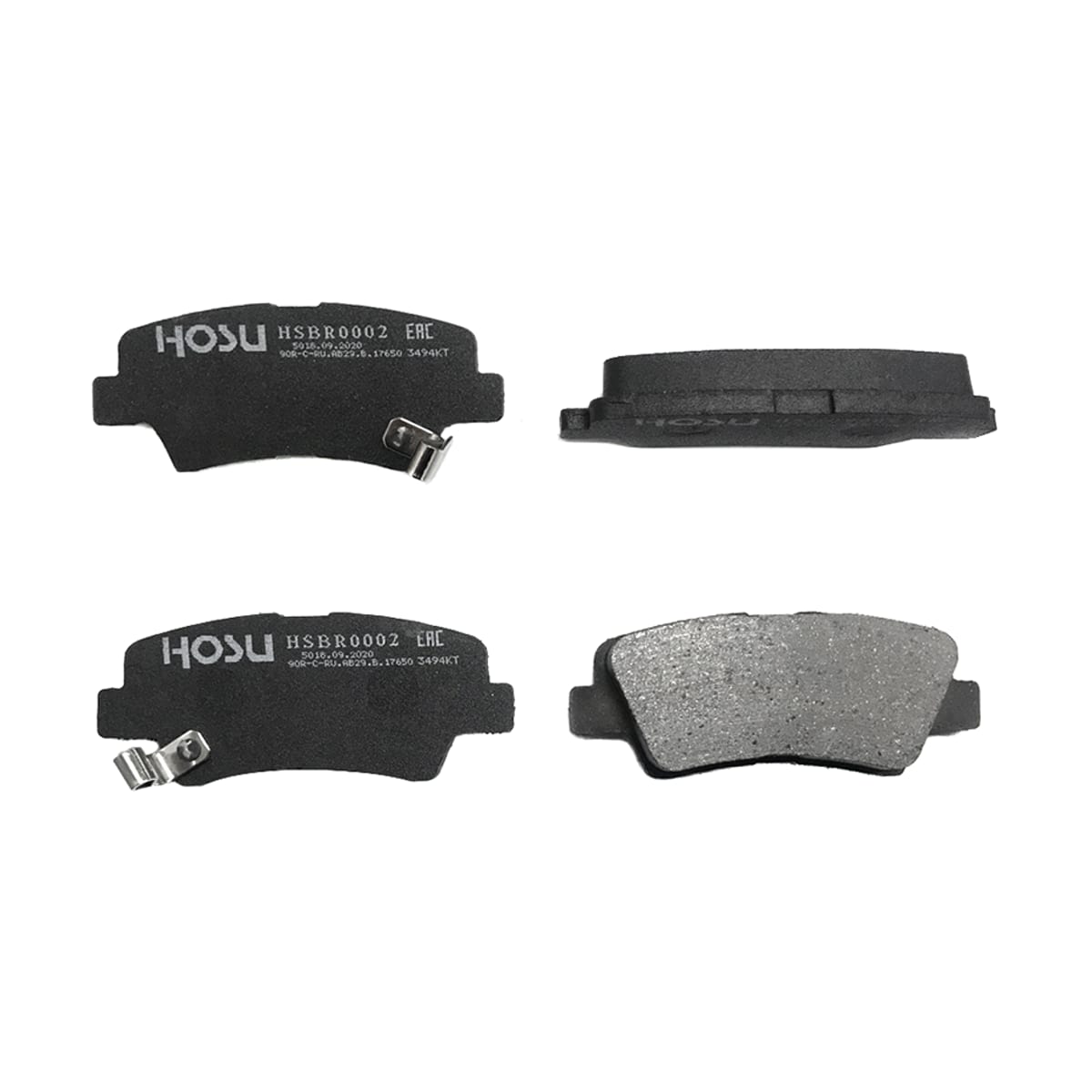 HOSU Колодки тормозные (Сзади) Hyundai Creta 15-22 / Elantra 06-20