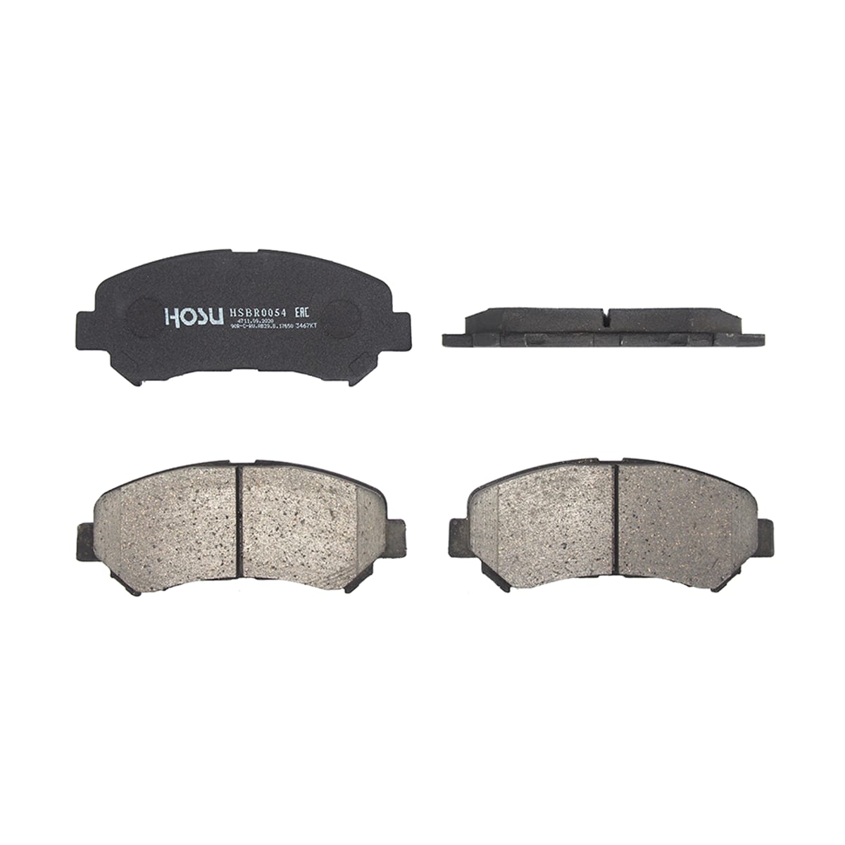 HOSU Колодки тормозные (Спереди) Nissan Juke 10-14 / Qashqai 06-13