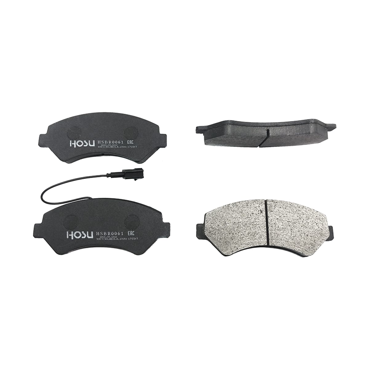 HOSU Колодки тормозные (Спереди) Peugeot Boxer 06- / Citroen Jumper 06