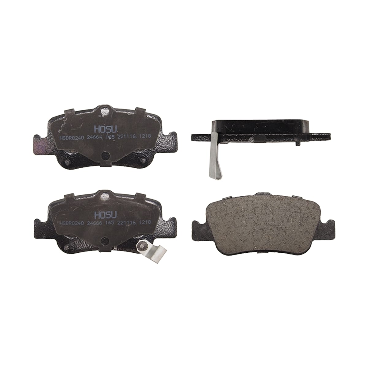 HOSU Колодки тормозные (Сзади) Toyota Corolla (E150,E180) 06-19 / Auris 06-18