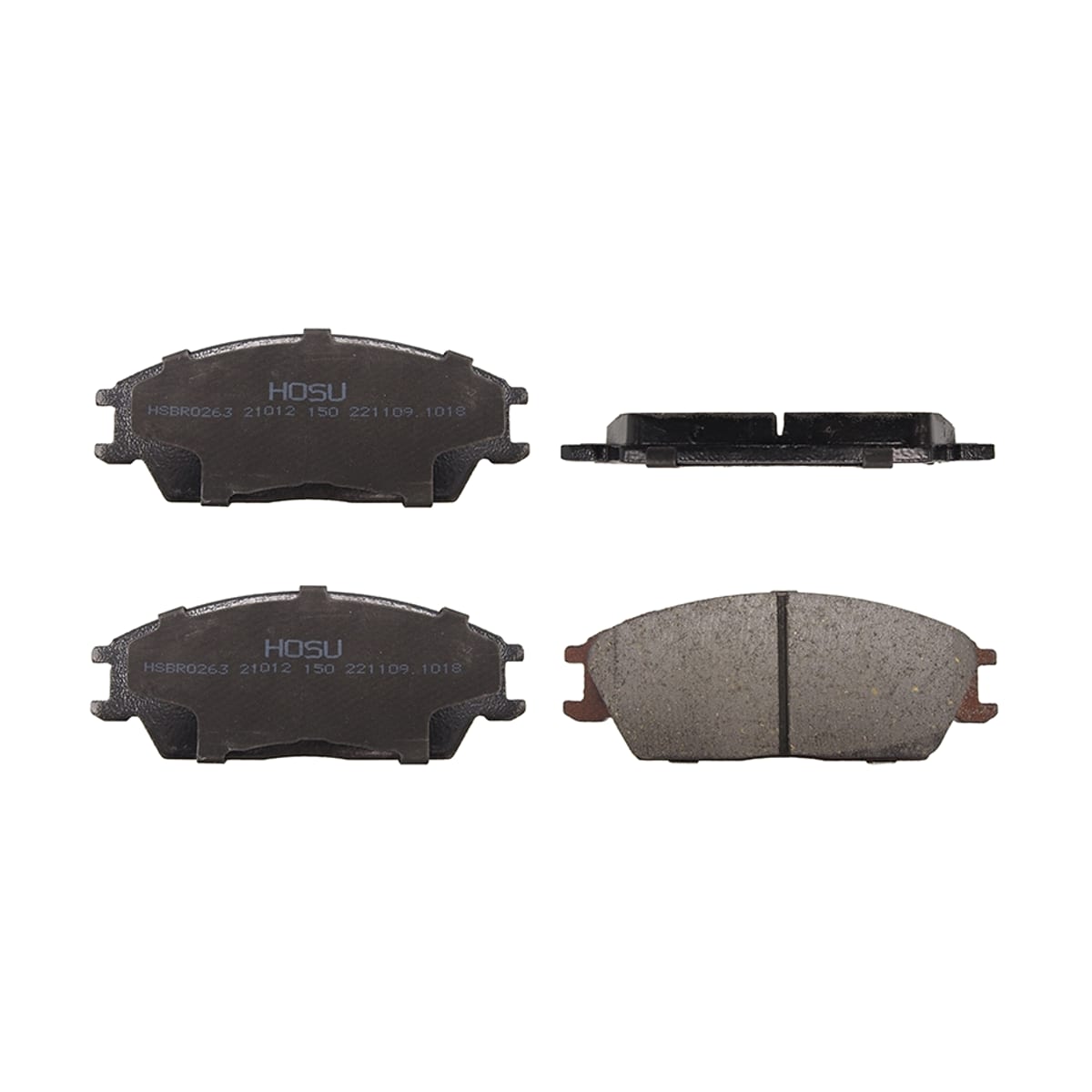 HOSU Колодки тормозные (Спереди) Hyundai Elantra 90-93 / Accent 94-17