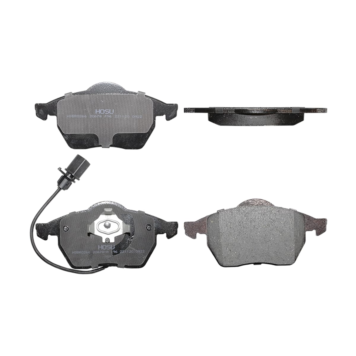 HOSU Колодки тормозные (Спереди) Audi A4 99-09 / A6 94-10