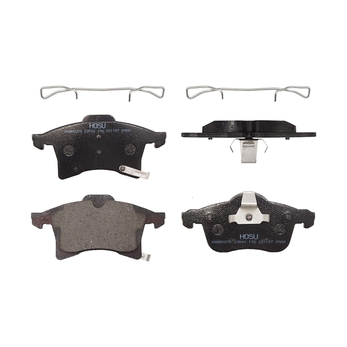 HOSU Колодки тормозные (Спереди) Opel Astra 98-13 / Corsa 00-19