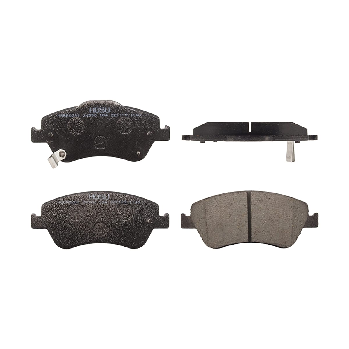 HOSU Колодки тормозные (Спереди) Toyota Corolla (E150,E180) 06-19 / Auris 06-16