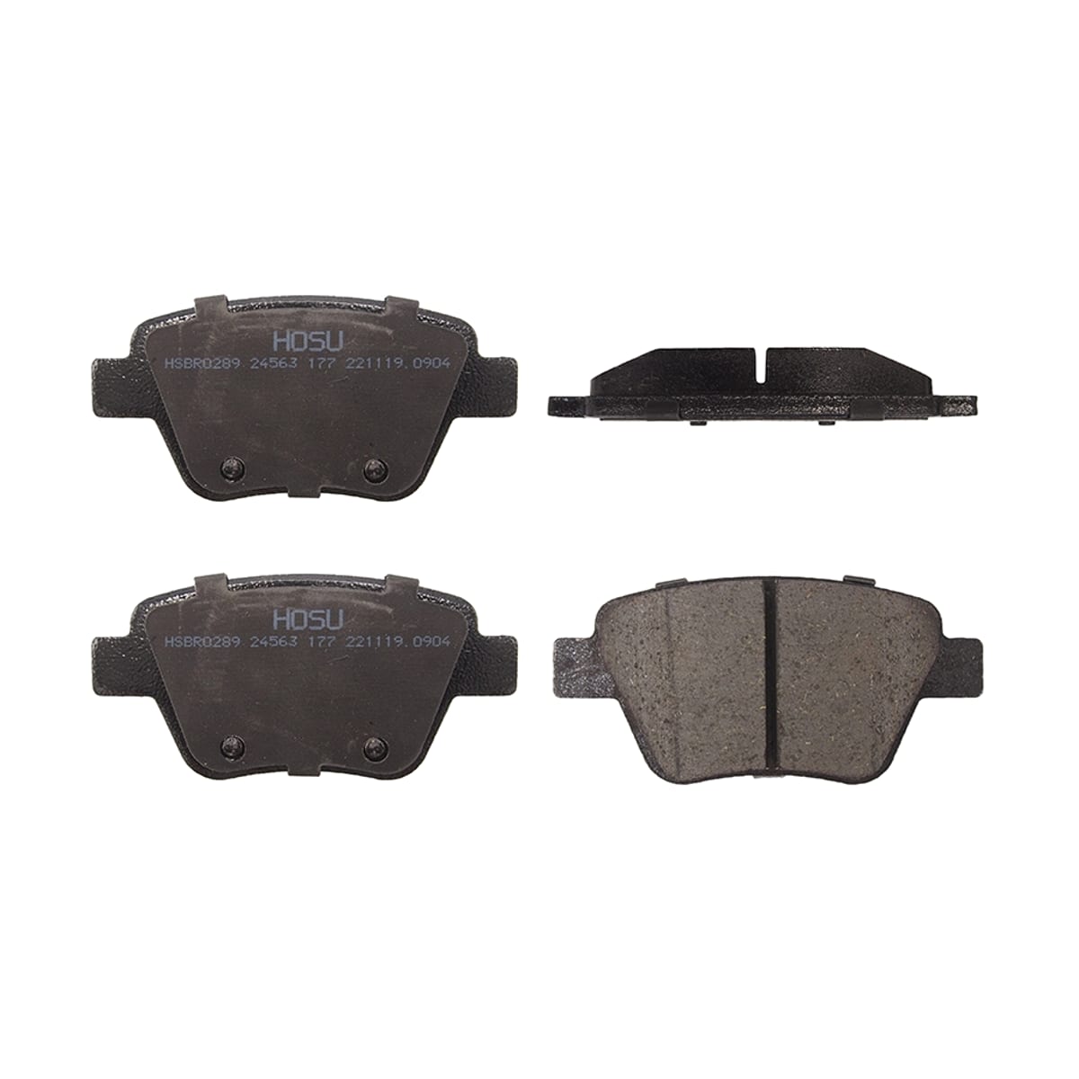 HOSU Колодки тормозные (Сзади) Audi A3 03-13 / Skoda Octavia 04-13