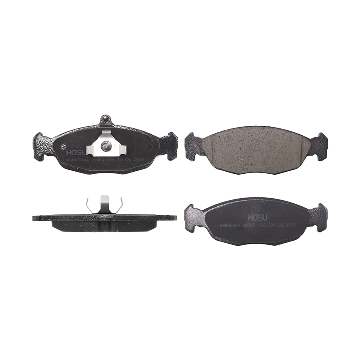 HOSU Колодки тормозные (Спереди) Chevrolet Lanos 05-09 / Daewoo Lanos 97-08
