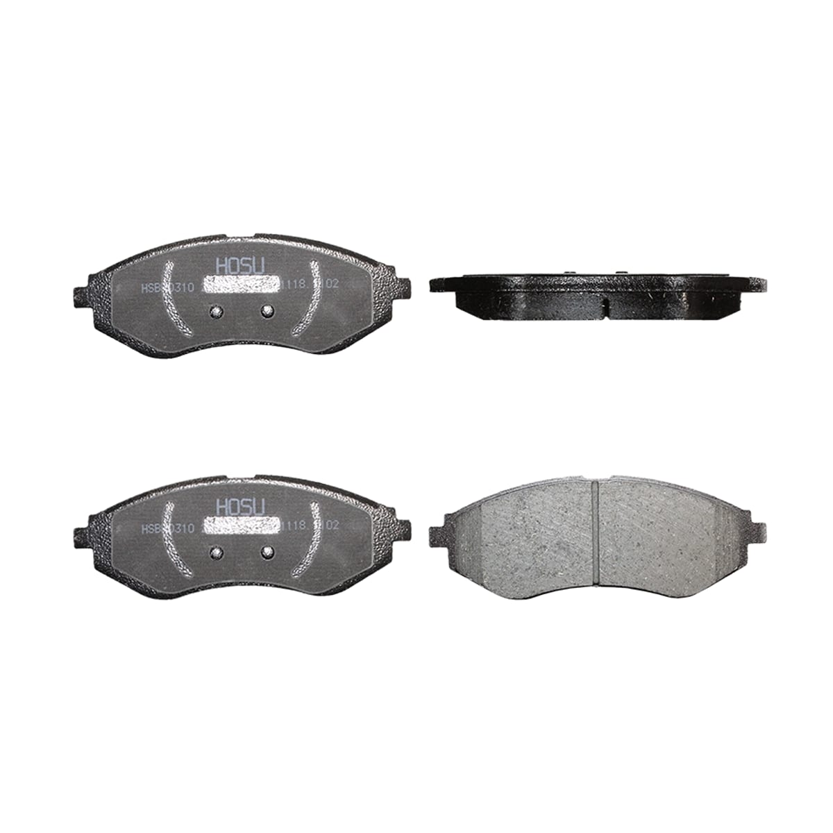 HOSU Колодки тормозные (Спереди) Chevrolet Aveo 02-15 / Daewoo Kalos 02-08