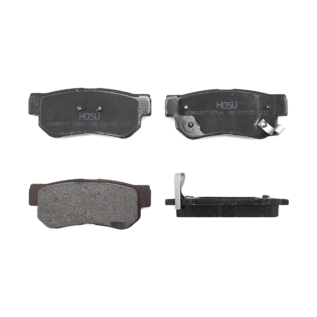 HOSU Колодки тормозные (Сзади) Hyundai Elantra 00-12 / Santa Fe 00-12