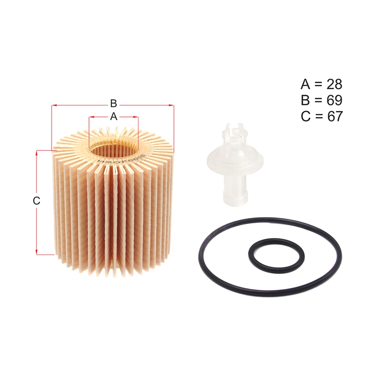 HOSU Фильтр масляный Lexus RX 08-22 / Toyota Camry 06-22