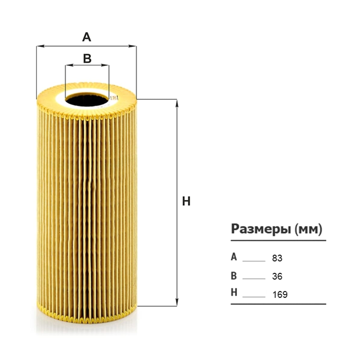 MANN Фильтр масляный (вставка) HU951X