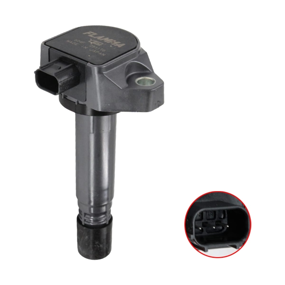 Деталь Катушка зажигания Honda Accord 08-13 / Civic 05-12 J35Z2;K20Z3;K20Z4;K24Z2;K24Z3;L13A7;L13Z1;N22A2;N22B1;N22B2;R16A1;R16A2;R18A;R18A1;R18A2;R20A;R20A3 FLAMMA