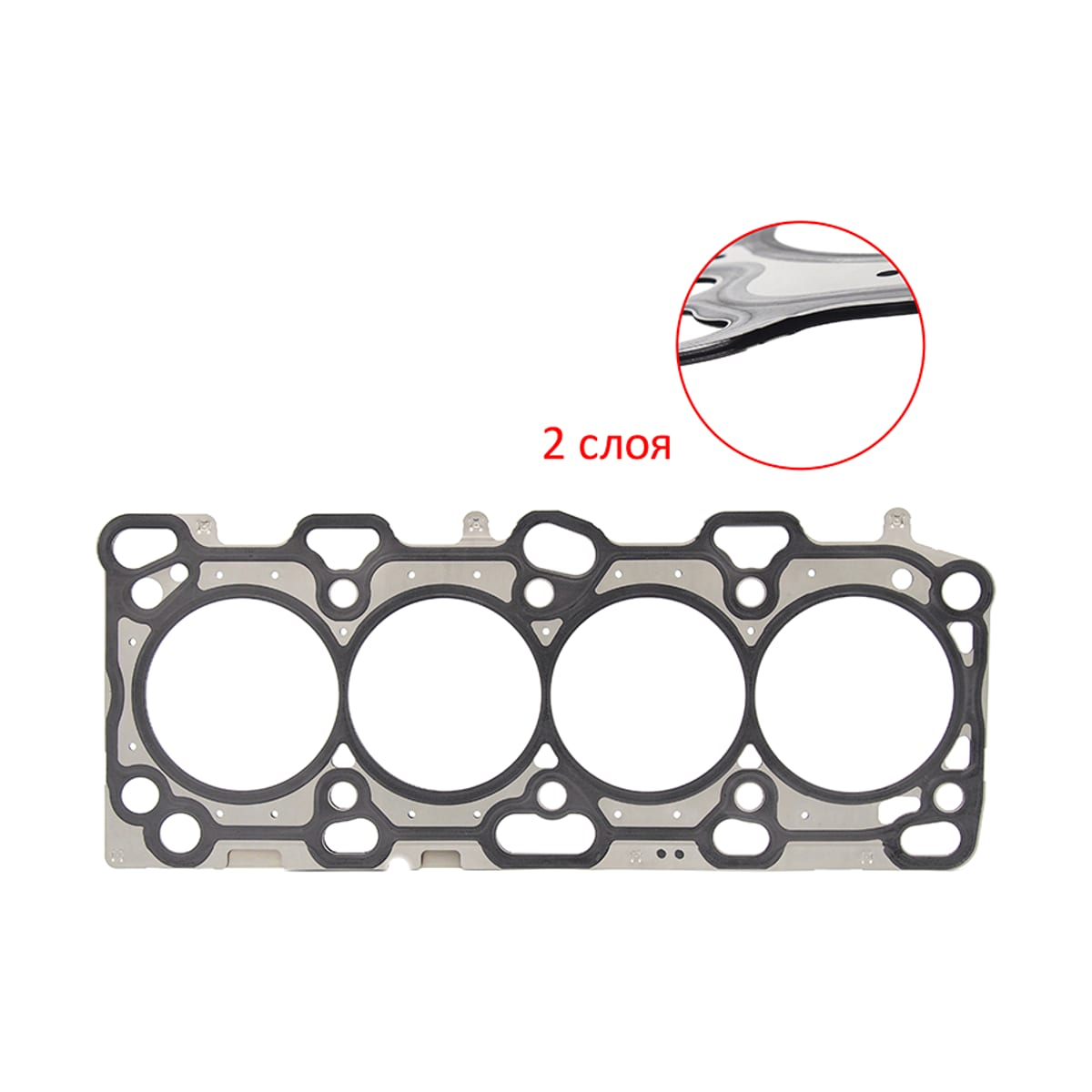 STONE Прокладка головки блока цилиндров Mitsubishi Outlander 02-09 / Airtrek 02-05 4G69 (Металл) JA31174
