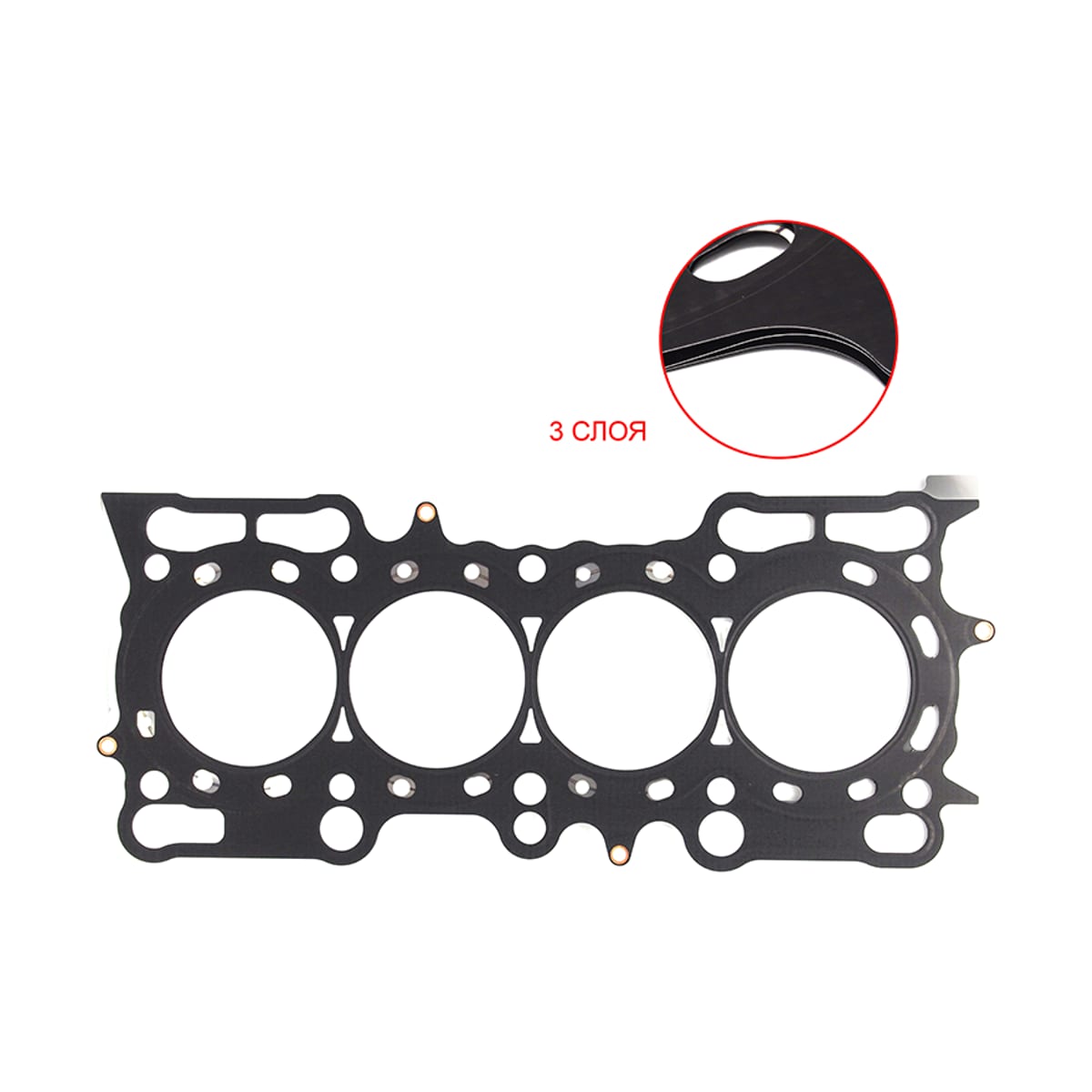 STONE Прокладка головки блока цилиндров Honda Accord 97-03 / Prelude 96-01 20T2N;20TN;D16B6;D16B7;F18B2;F18B3;F20A4;F20B6;F22A2;F22Z5;F22Z6;F23Z5;H22A;H22A4;H22A5;H22A6;H22A7;H22A8;H22Z1;H22Z2;H23A (Металл)