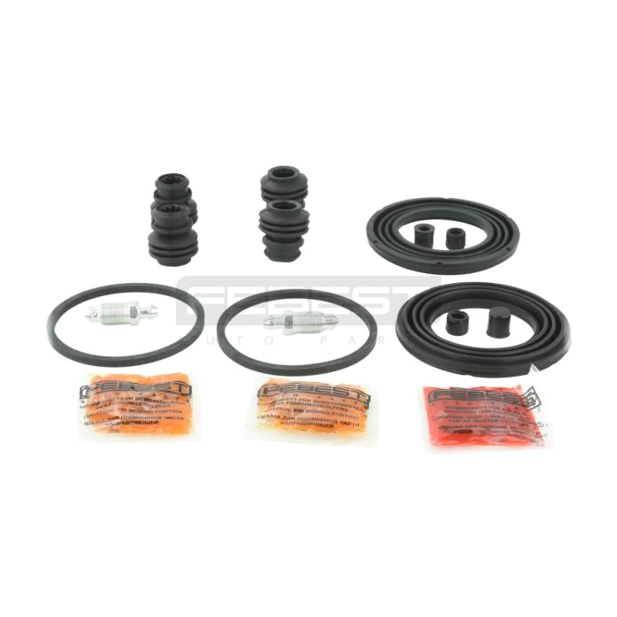 FEBEST РЕМКОМПЛЕКТ СУППОРТА ТОРМОЗНОГО ПЕРЕДНЕГО (НА ОБЕ СТОРОНЫ)