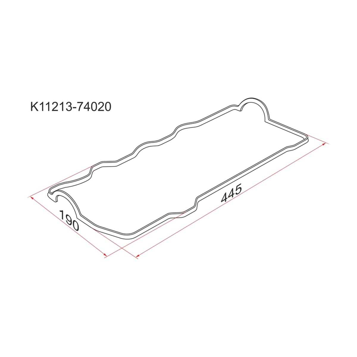 SAT Прокладка клапанной крышки Toyota Avensis (T220) 97-03 / Caldina 92-02 3SFE;4SFE;5SFE