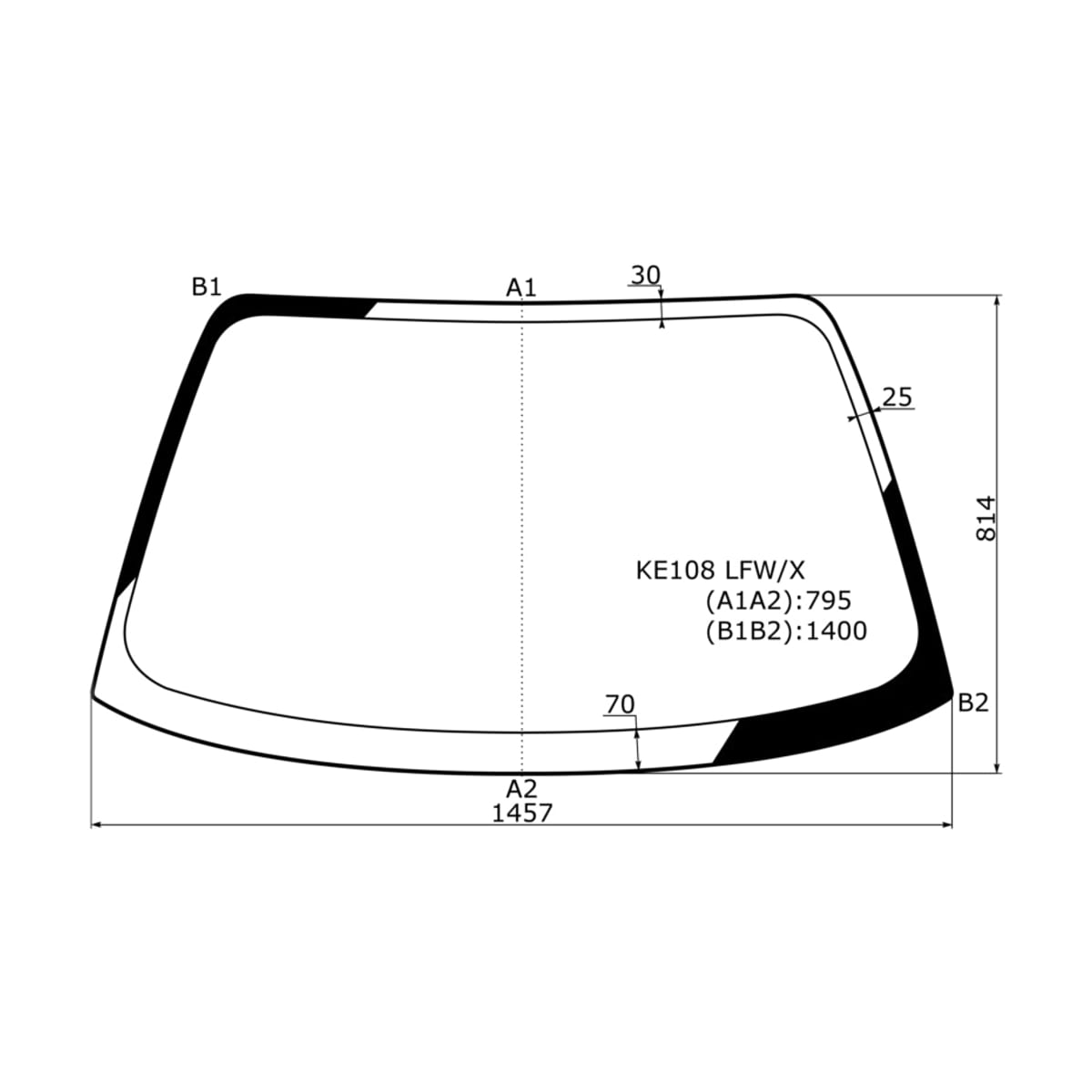 XYG Стекло лобовое Toyota Corolla Ceres 92-99 / Sprinter Marino 92-97