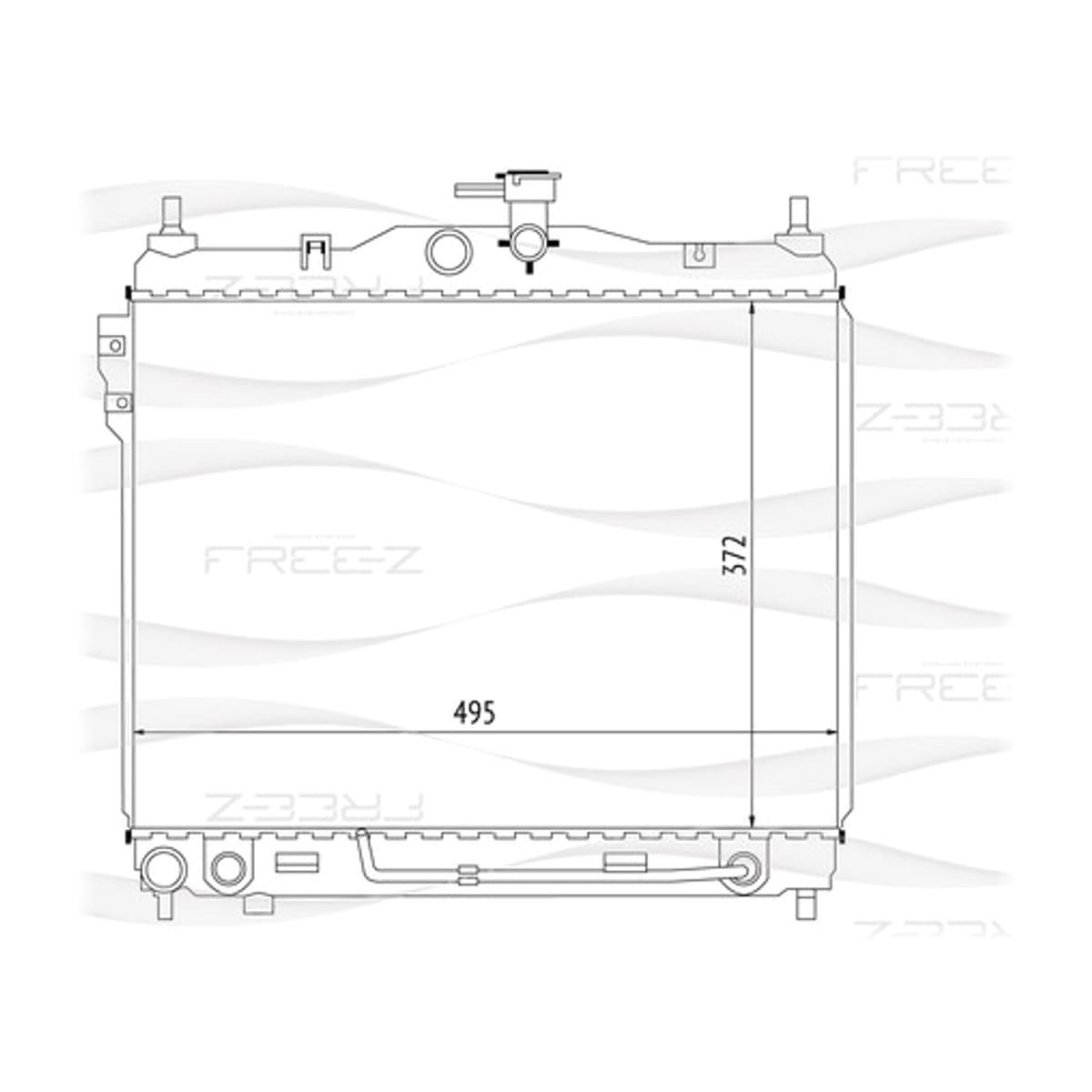 Деталь Радиатор охлаждения FREE-Z