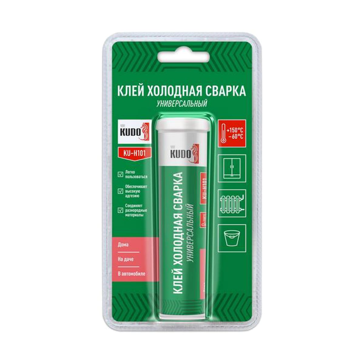KUDO Клей холодная сварка универсальный 60 г KUH101