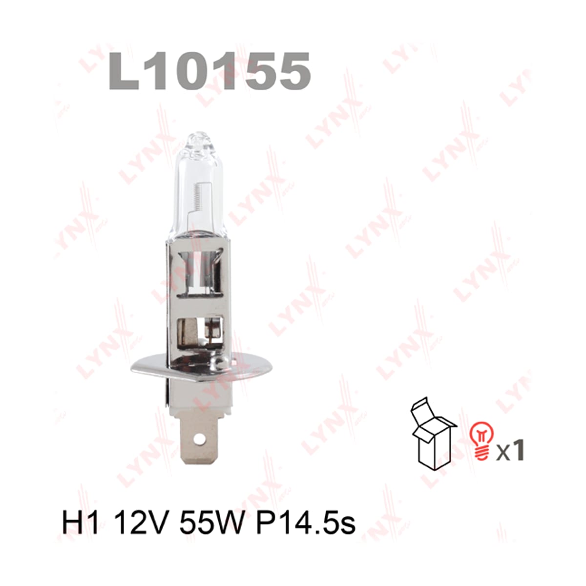 LYNXAUTO Лампа H1 12V 55W P14.5S