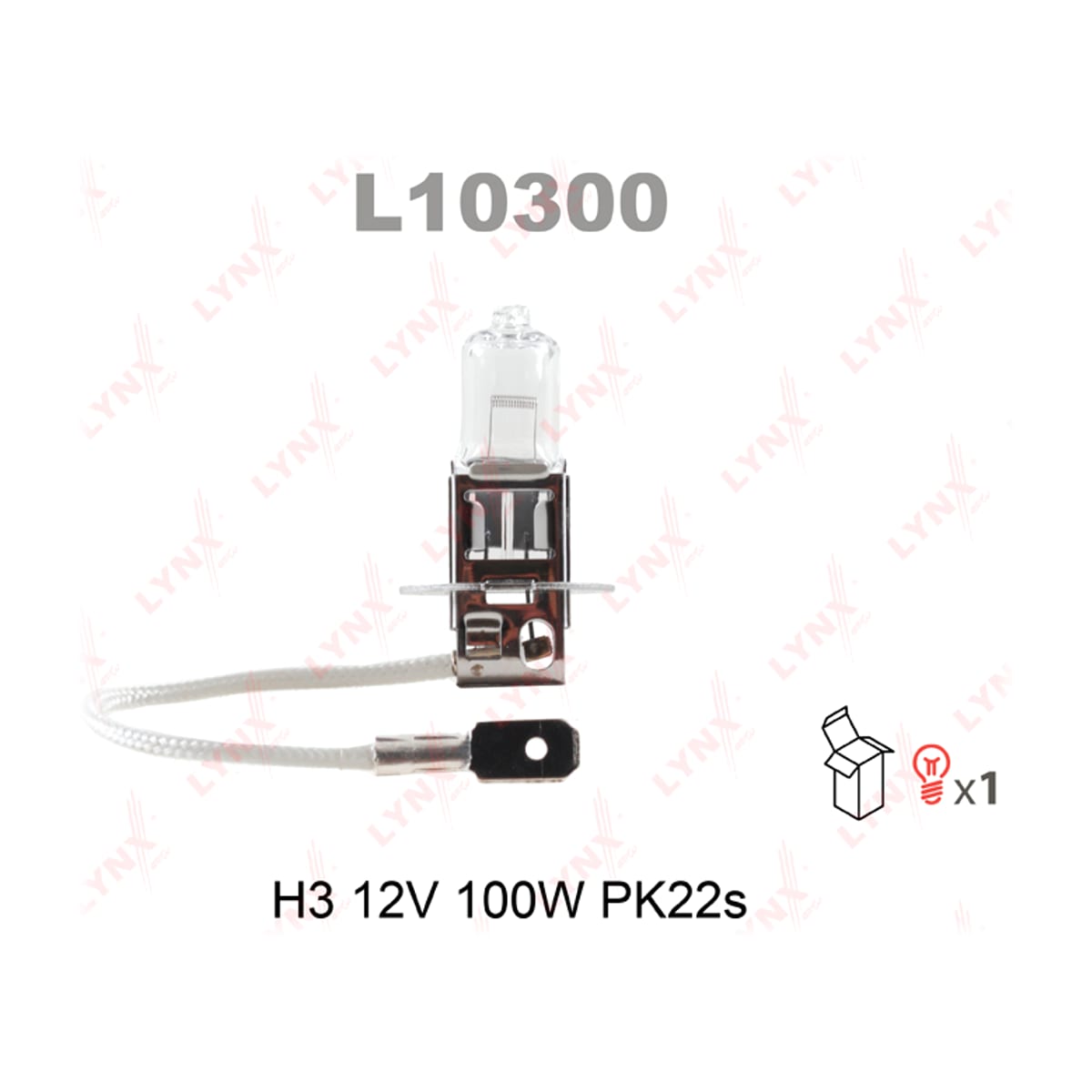 Деталь Лампа H3 12V 100W Pk22s LYNXAUTO