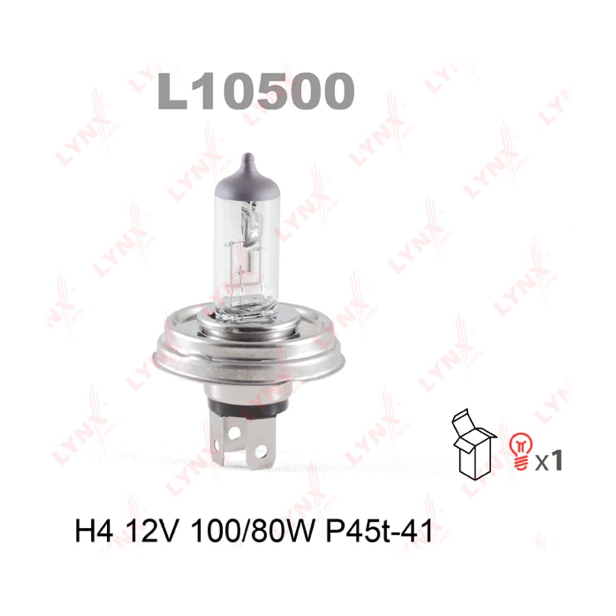 LYNXAUTO Лампа H4 12V 100/80W P45T-41 L10500