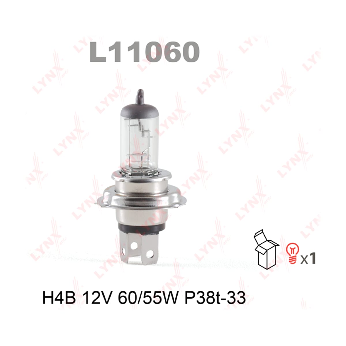 Деталь Лампа H4B 12V 60/55W LYNXAUTO