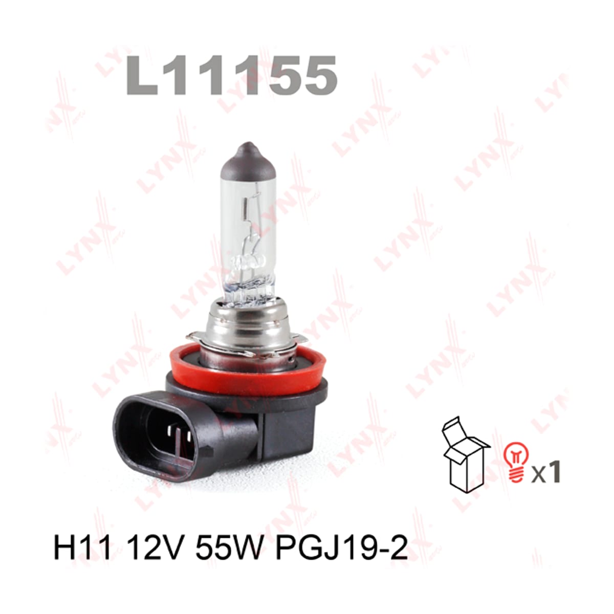 LYNXAUTO Лампа H11 12V 55W PGJ19-2