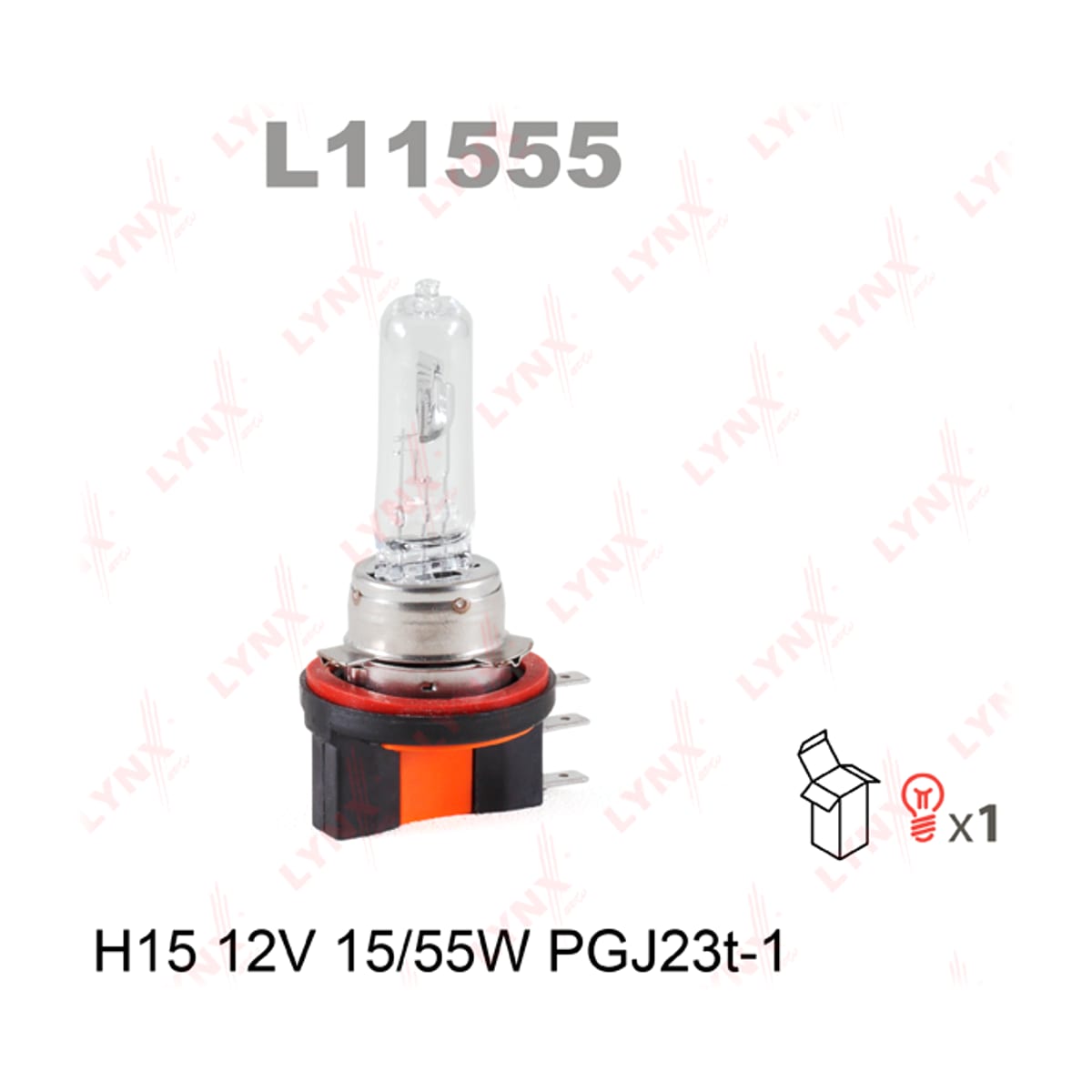 LYNXAUTO Лампа H15 12V 15/55W PGJ23t-1